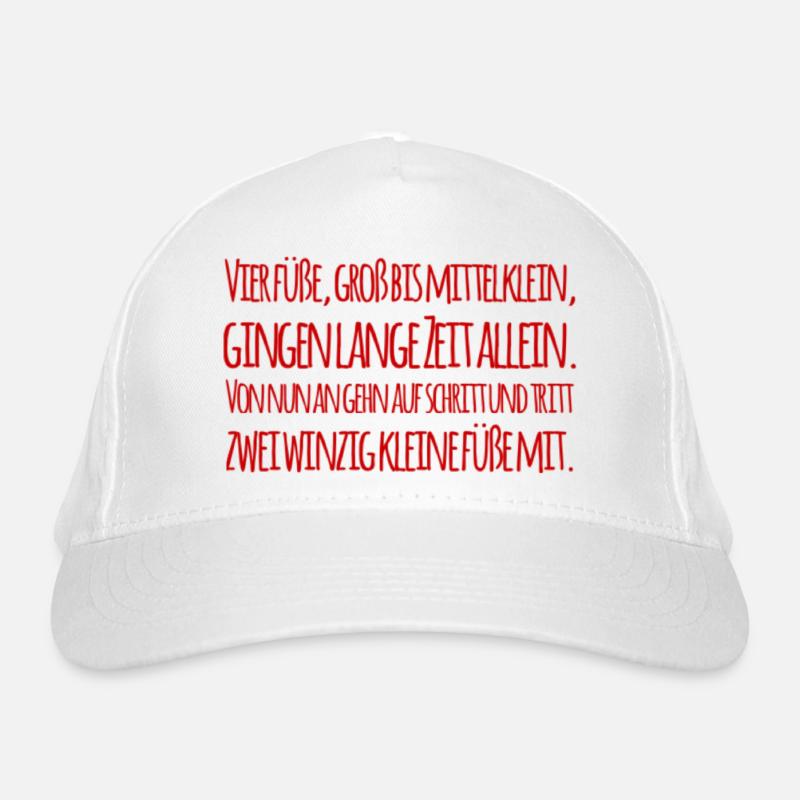 Süsse Babysprüche Bio-Baseballkappe