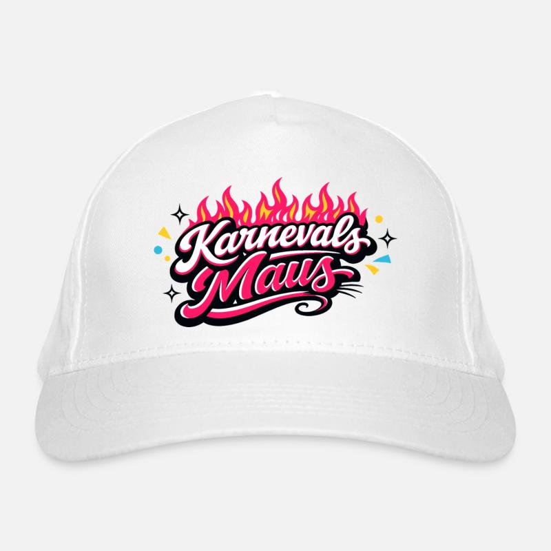 Cologne de la souris de carnaval - Design du carnaval de Cologne - Casquette classique bio - blanc