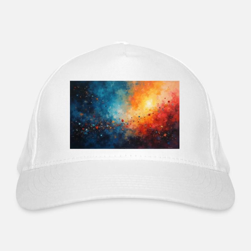 Cosmic Dawn Abstract Splash Bio-Baseballkappe
