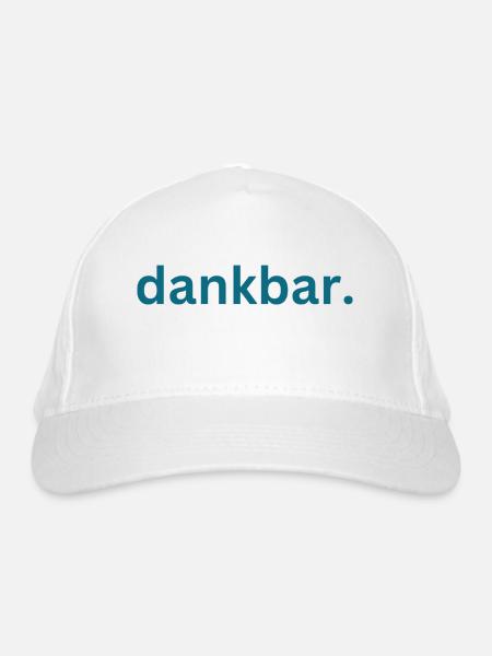dankbar. - Bio-Baseballkappe - Weiß