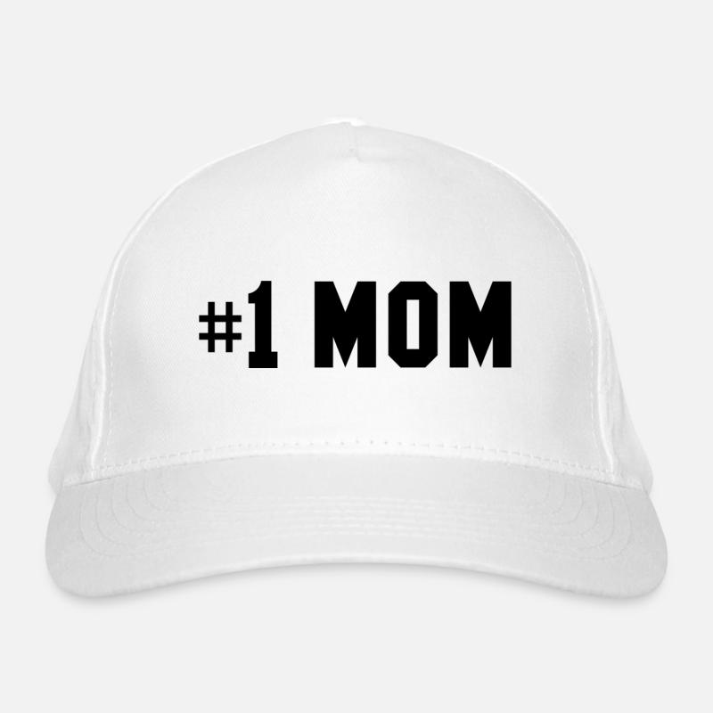 Nummer eins Mama - Bio-Baseballkappe - Weiß