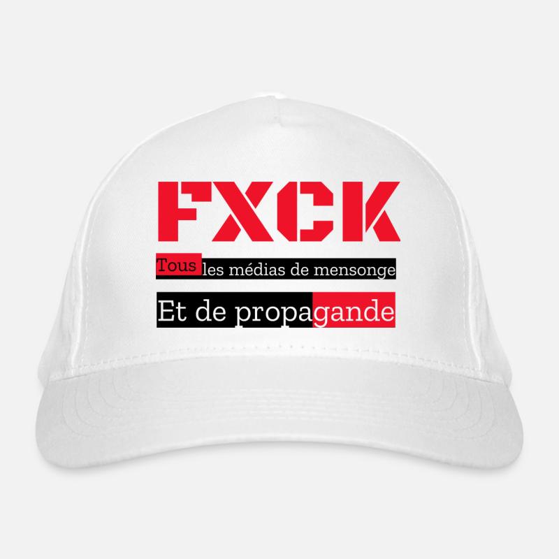 FXCK Les médias Casquette classique bio