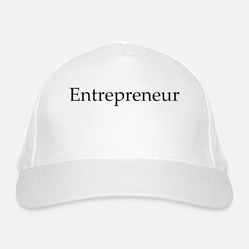 Entrepreneur - Bio-Baseballkappe - Weiß