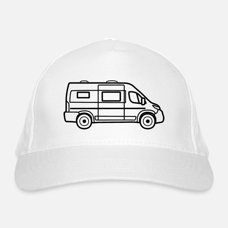 Kastenwagen / Camper Van - Kontur Neu Bio-Baseballkappe