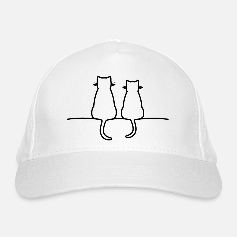chats mignons chat amour amitié Casquette classique bio