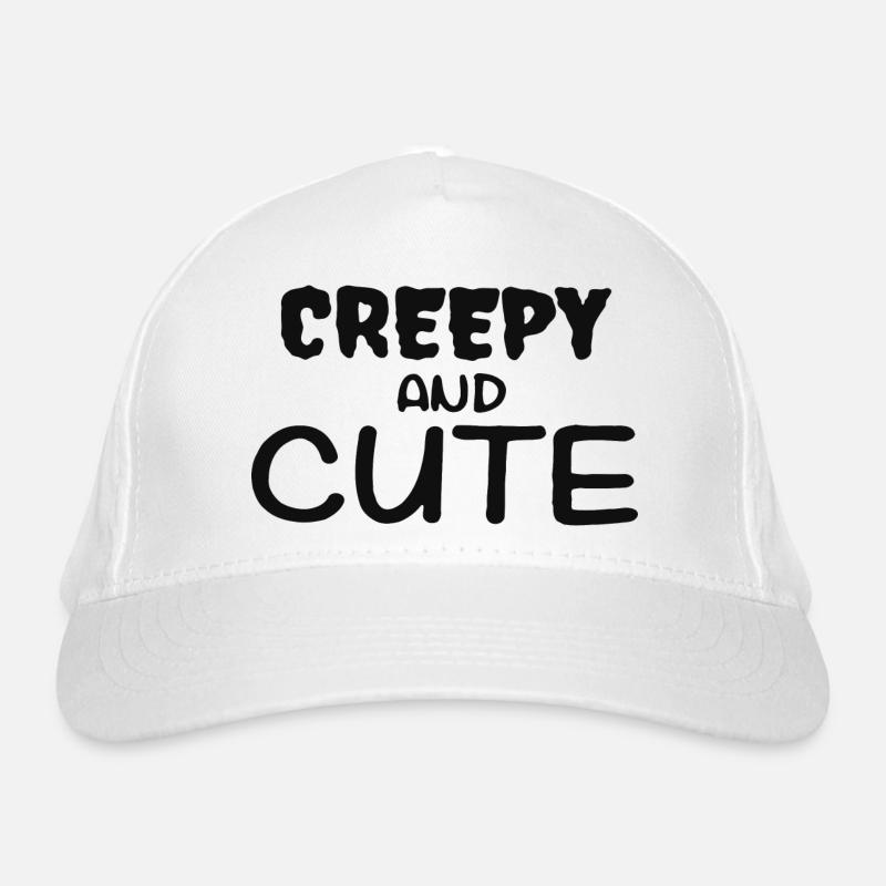 Creepy et citation mignon Casquette classique bio