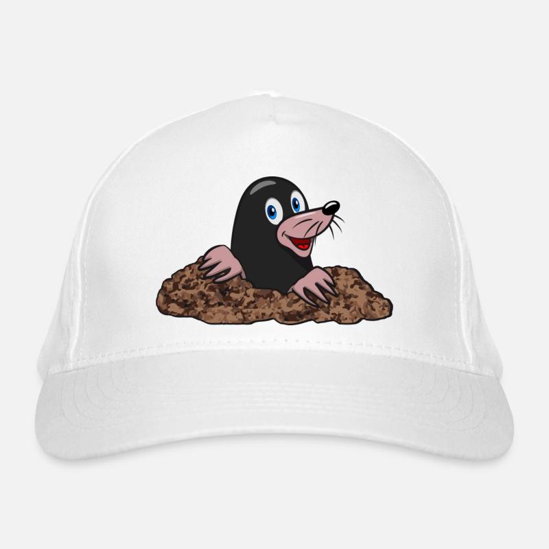 Mole earth Mole hedge garden cute cute Organic Baseball Cap