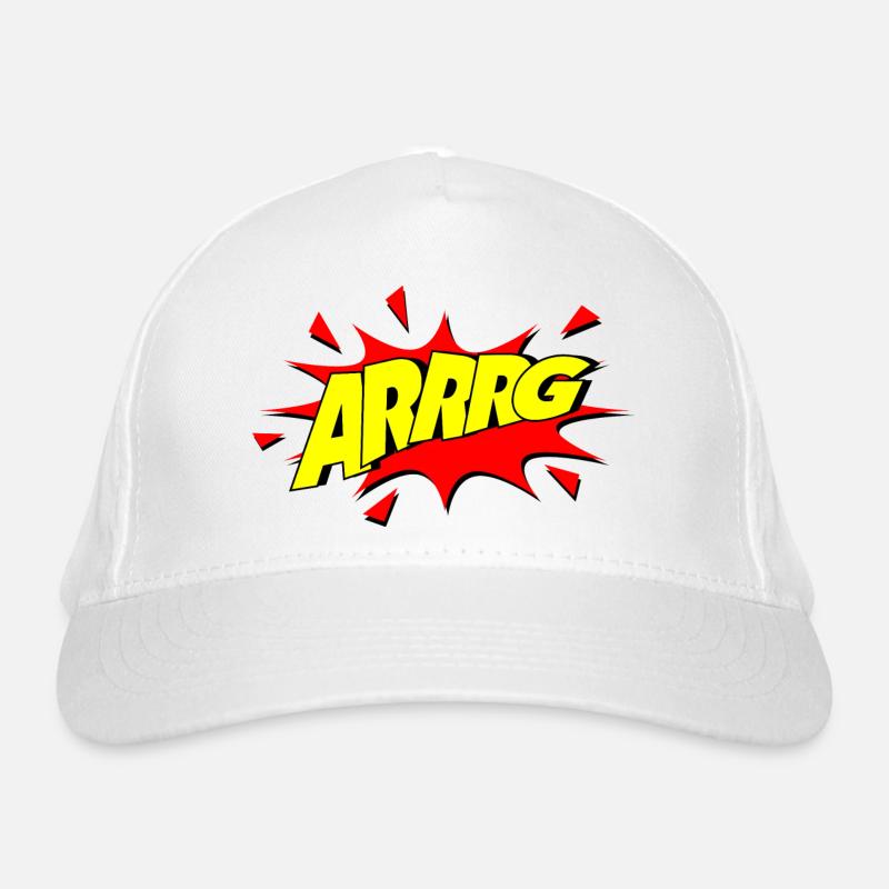 Arrg / wut / comic Bio-Baseballkappe