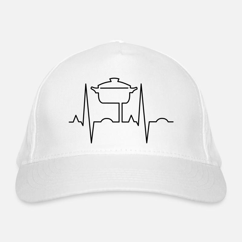 Heartbeat with pot Organic Baseball Cap
