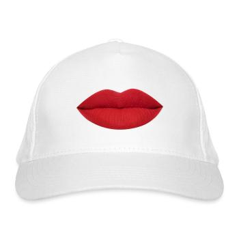 Kiss - Bio-Baseballkappe - Weiß - Vorne