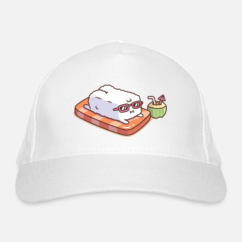 Cute Sushi Having Suntan Funny Organic Baseball Cap