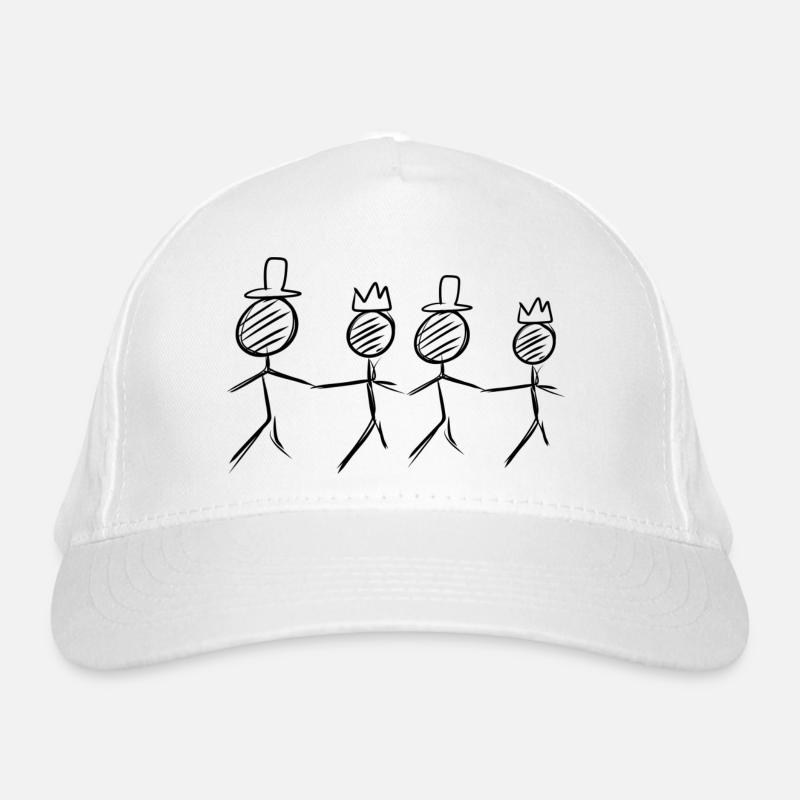 four friends Organic Baseball Cap