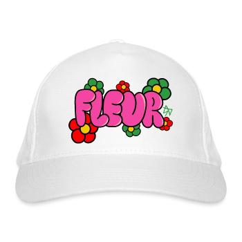 Fleur - Typeart - Bio-Baseballkappe - Weiß - Vorne