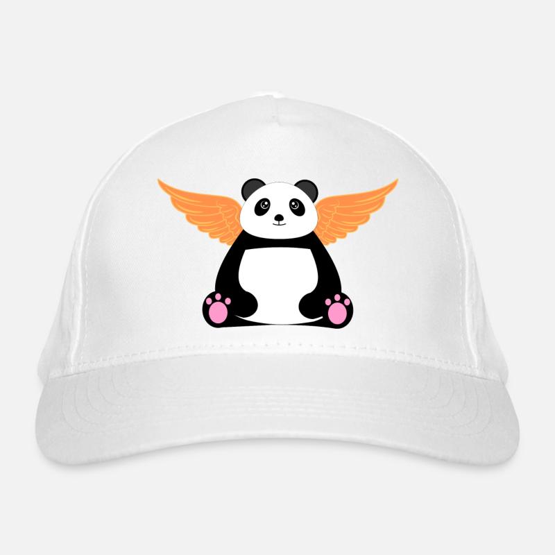 Winged panda Organic Baseball Cap