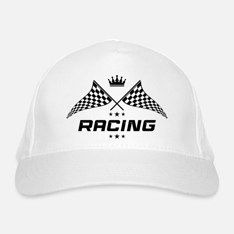 Racing Symbol Organic Baseball Cap
