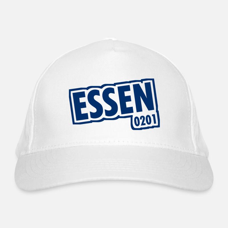 Essen - 0201 - Area Code - Slogan Organic Baseball Cap
