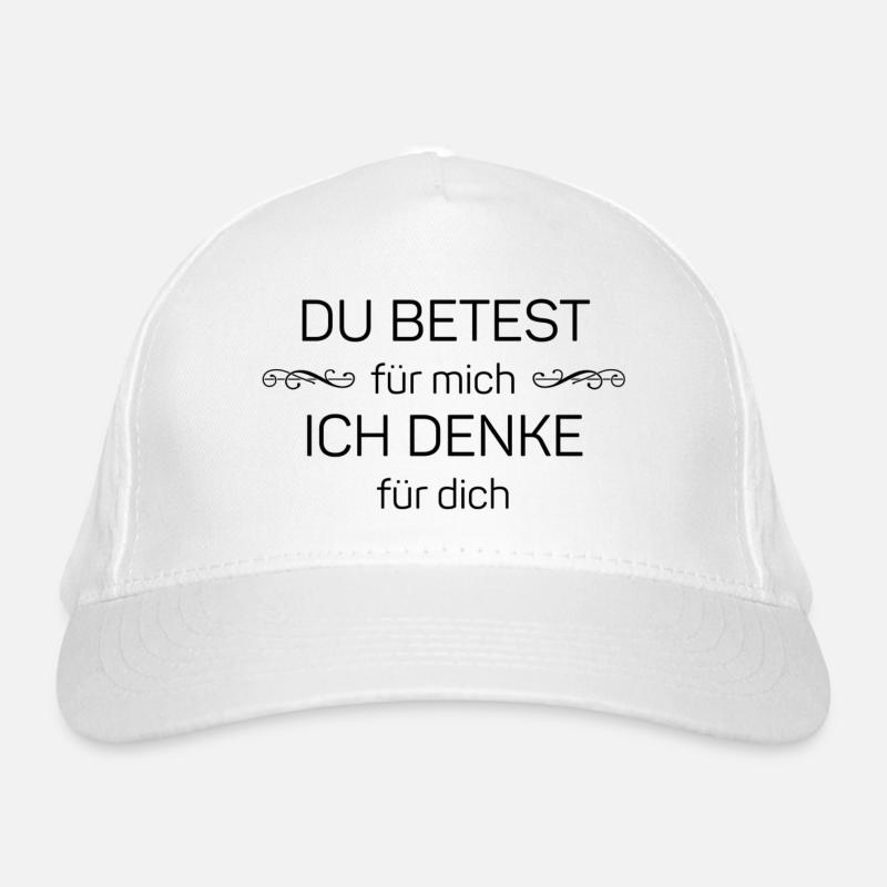 Vous priez pour moi, je pense pour vous Casquette classique bio
