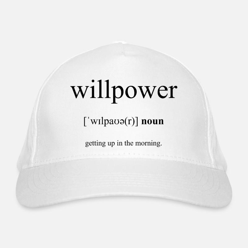 Willpower | Willenskraft Definition Dictionary Bio-Baseballkappe
