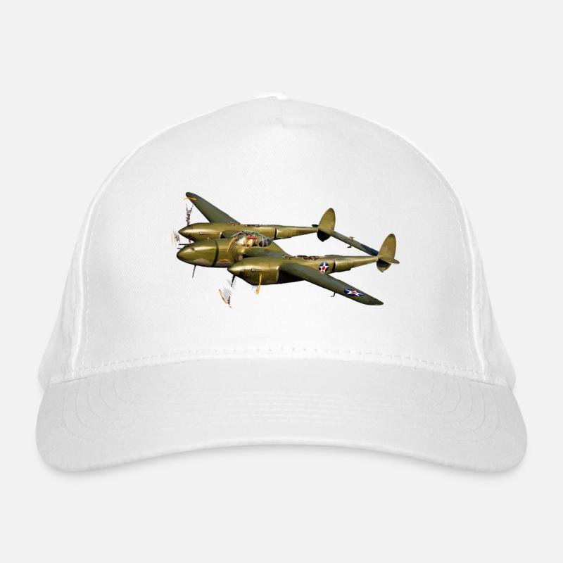P-38 Lightning Bio-Baseballkappe