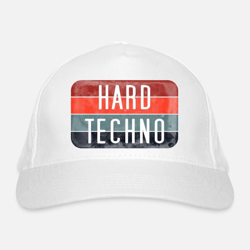 Harte Techno-Streifen Bio-Baseballkappe