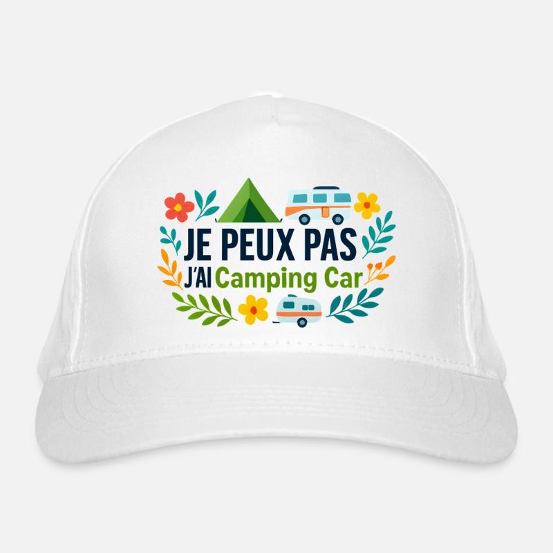 Camping Car et Fleurs Aventure Casquette classique bio