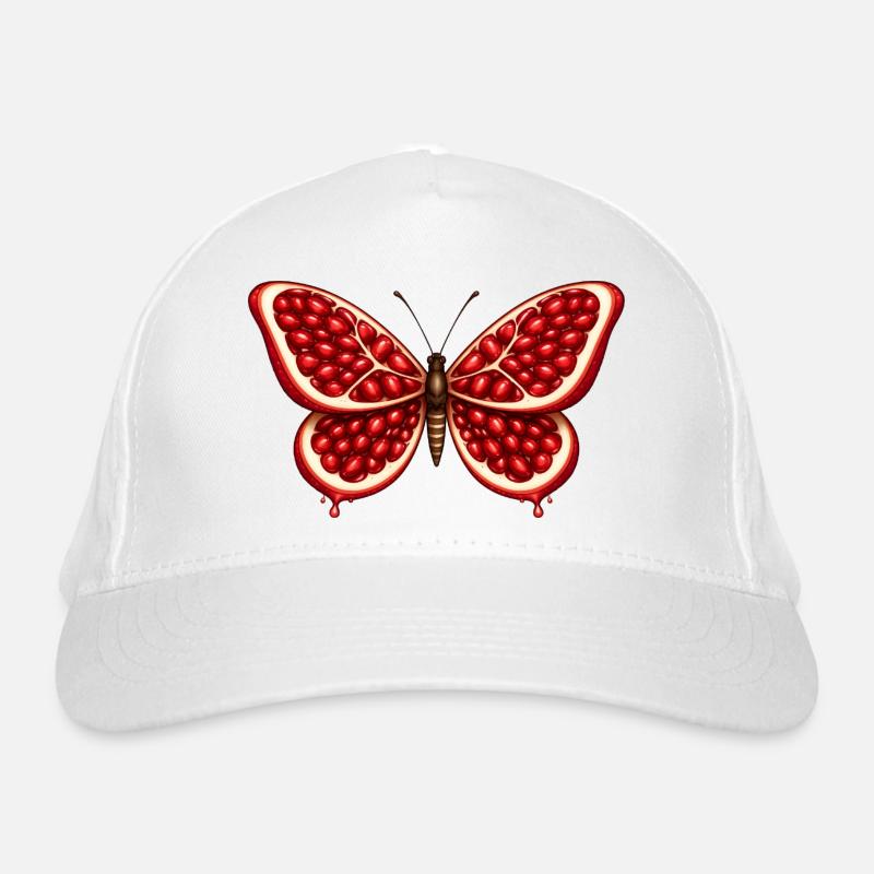 Papillon grenade – ailes pleines de graines Casquette classique bio