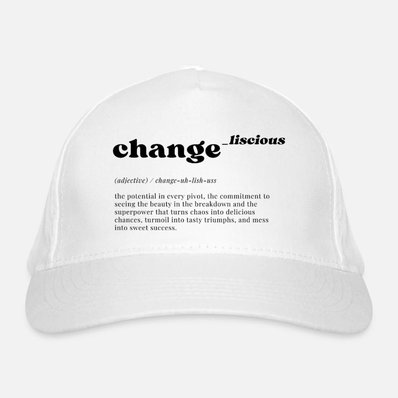 change_liscious: Pivot to Potential - BLACK Bio-Baseballkappe