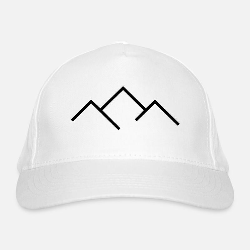 Mountain range Organic Baseball Cap