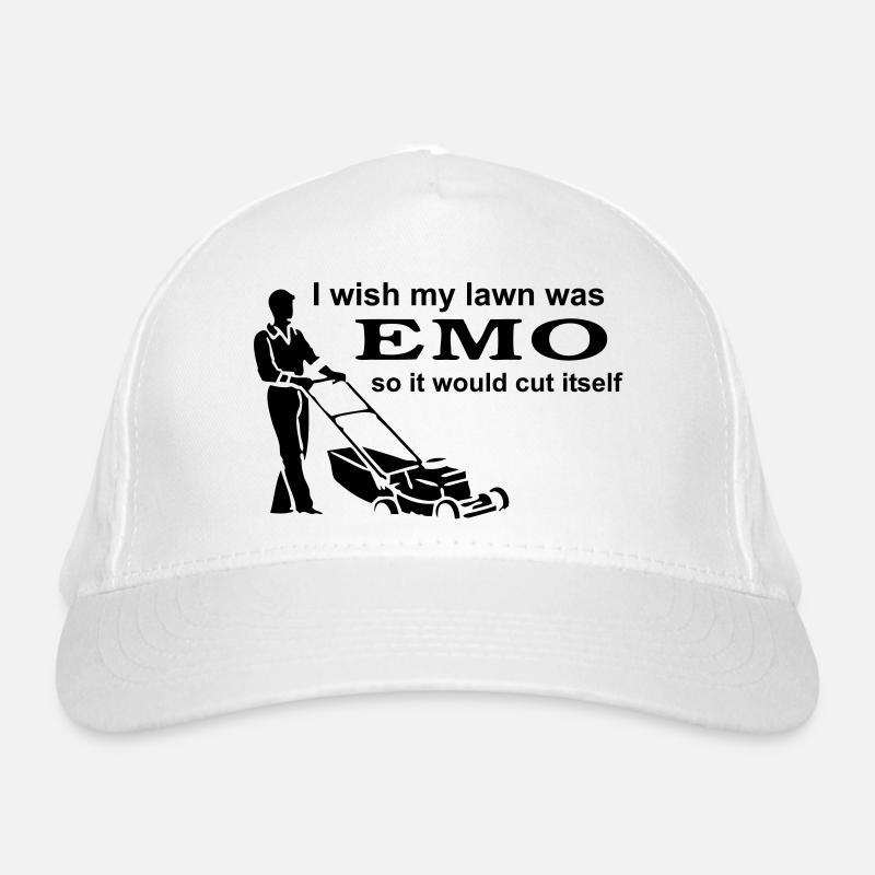I Wish My Lawn Was Emo So It Would Cut Itself Bio-Baseballkappe