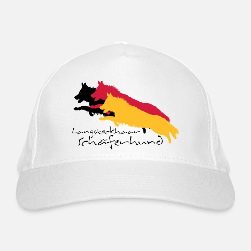 langstockhaar schäferhund Bio-Baseballkappe