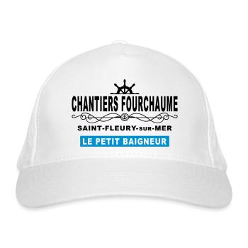 chantiers fourchaume - Casquette classique bio - blanc - Devant