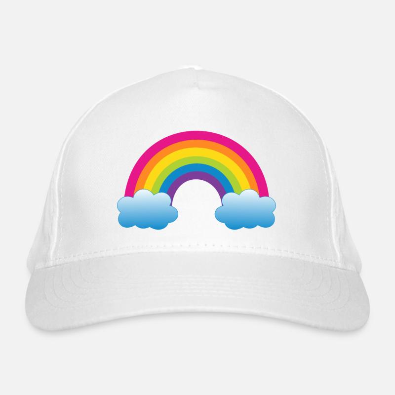 Regenbogen Bio-Baseballkappe