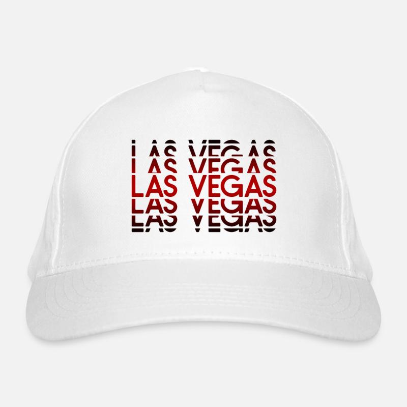 Las Vegas Neon Pattern - Organic Baseball Cap - white