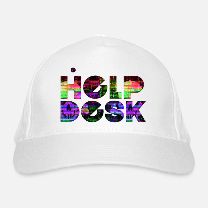helpdesk support informatique geek ordinateur geek Casquette classique bio