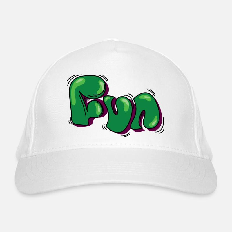 Fun - funny comic font Organic Baseball Cap