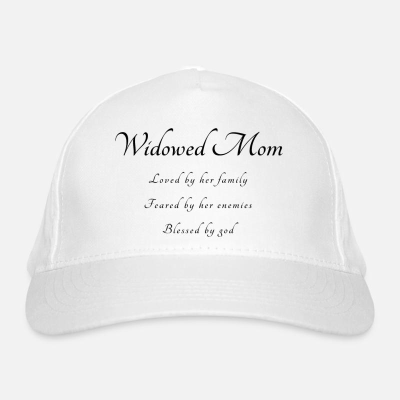 widowed Mama saying Organic Baseball Cap