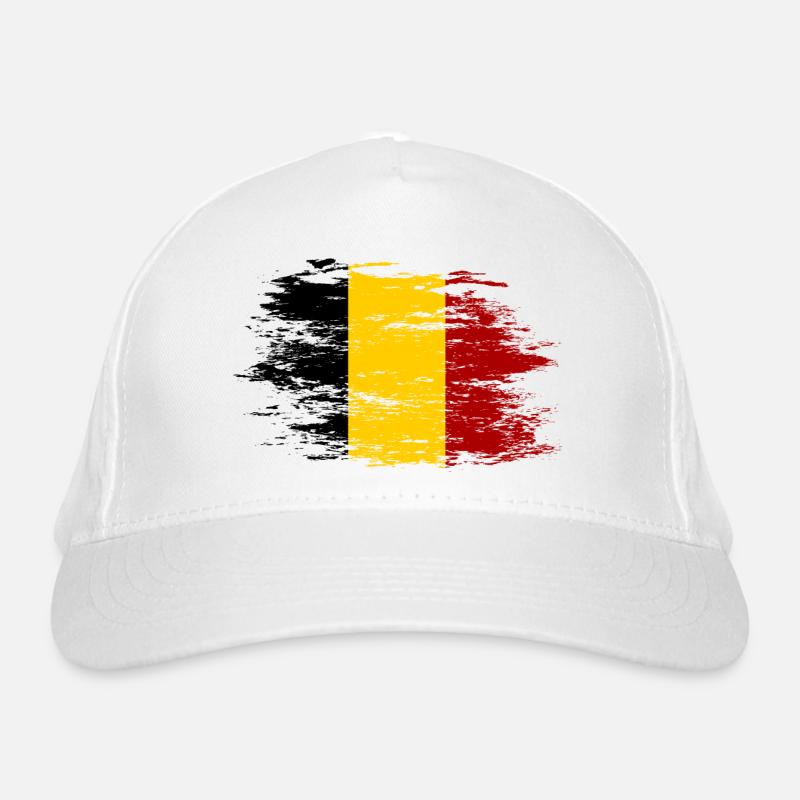 Belgique Drapeau utilisé Casquette classique bio