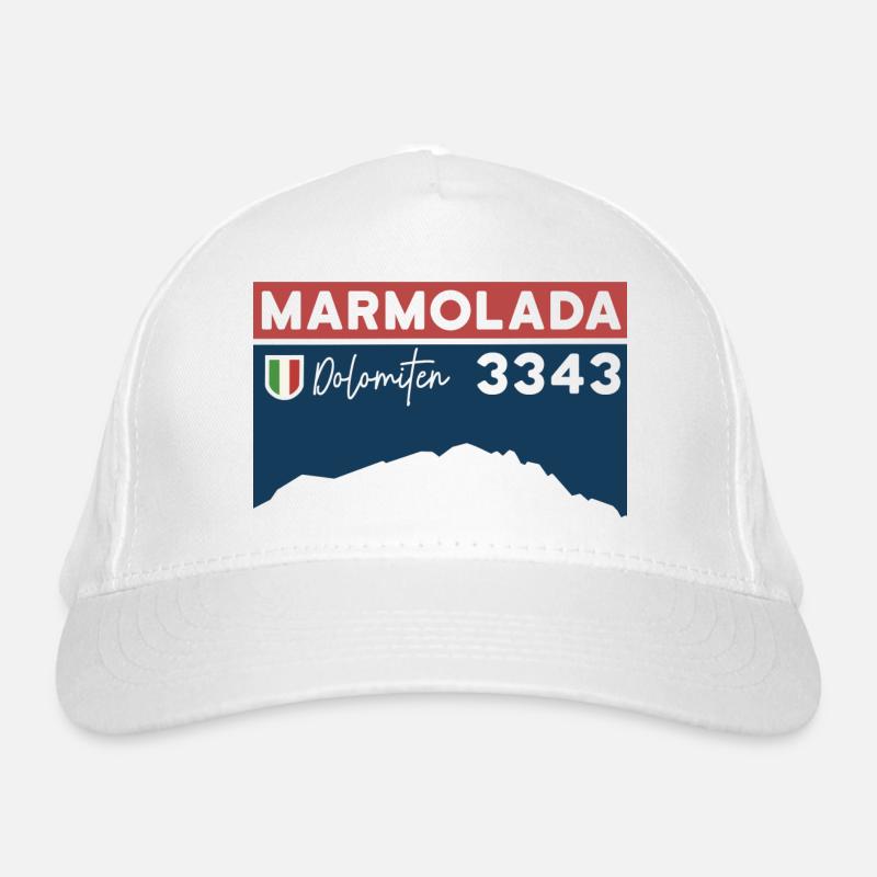 Marmolada Marmolada Dolomites Punta Penia Randonnée Casquette classique bio