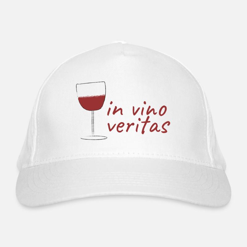 Weingenuss "In Vino Veritas" Bio-Baseballkappe