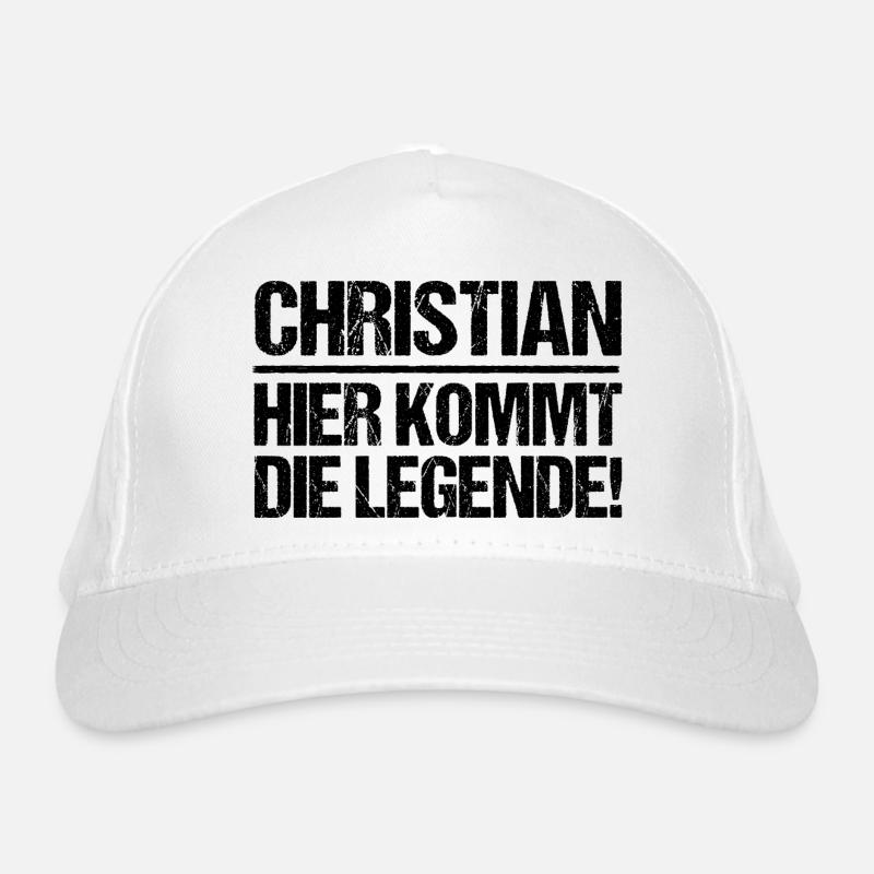 First name Chris Christian Organic Baseball Cap
