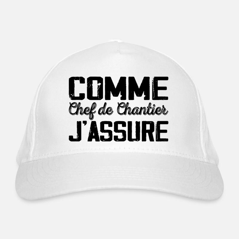 Comme Chef de chantier Cadeau humour Casquette classique bio