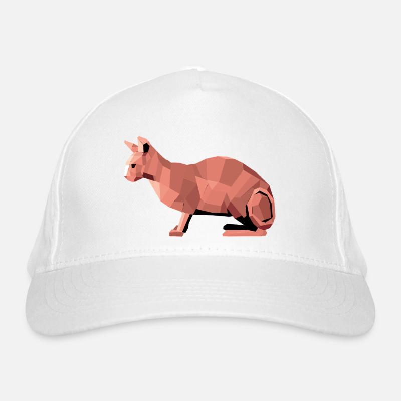 Sphynx Low Poly Cat – Geometric Design Organic Baseball Cap