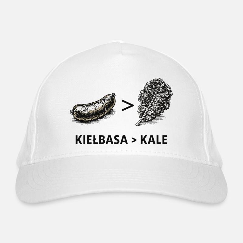 Kielbasa Greater Than Kale Organic Baseball Cap