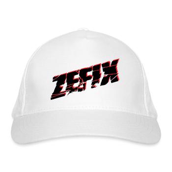 ZEFIX - Bio-Baseballkappe - Weiß - Vorne