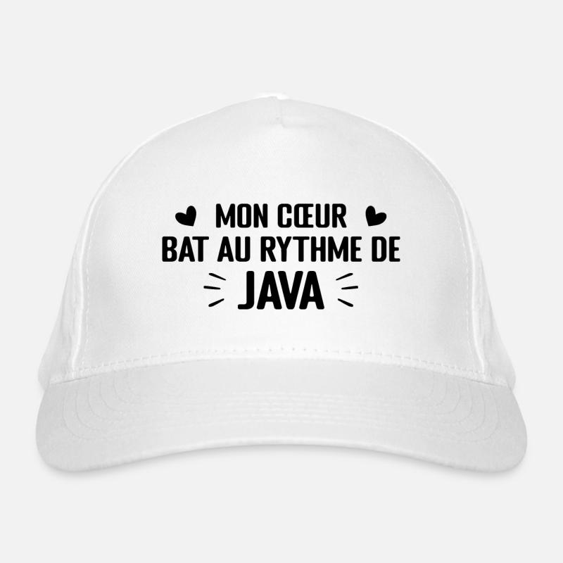 Mon Cœur Bat Au Rythme De Java Casquette classique bio