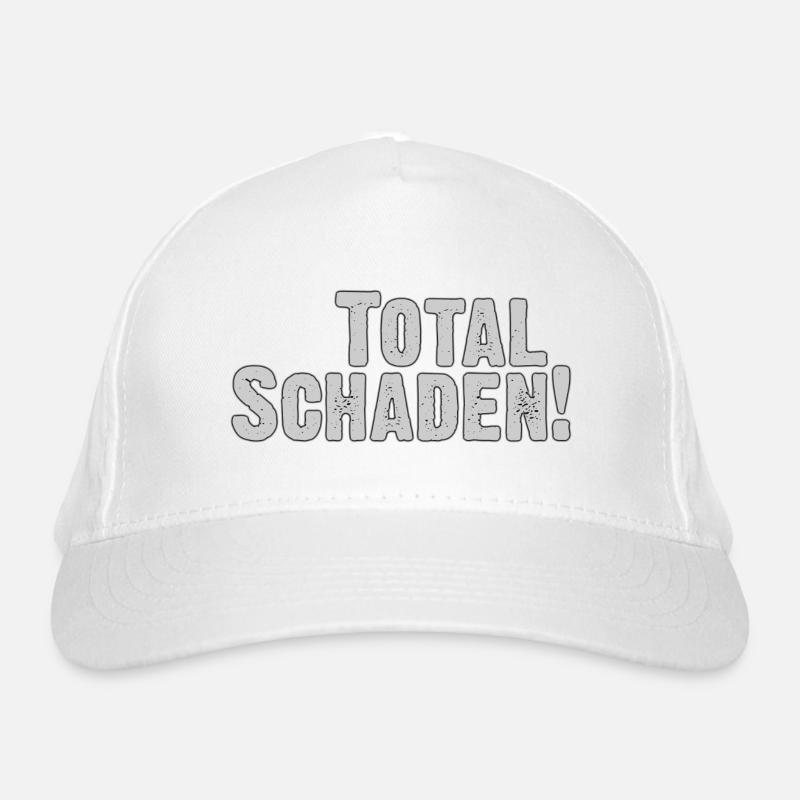 Total damage! Distressed Text Organic Baseball Cap