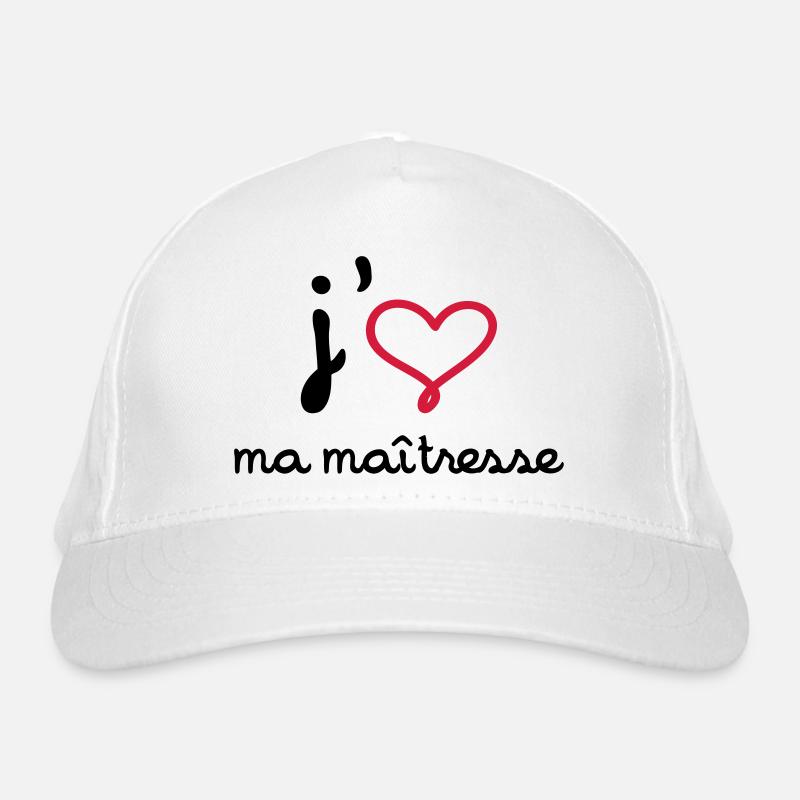 J'aime ma maîtresse ! Casquette classique bio