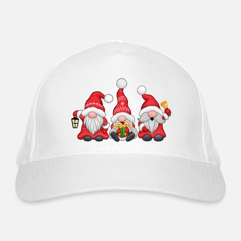 Festive Gnomes Organic Baseball Cap