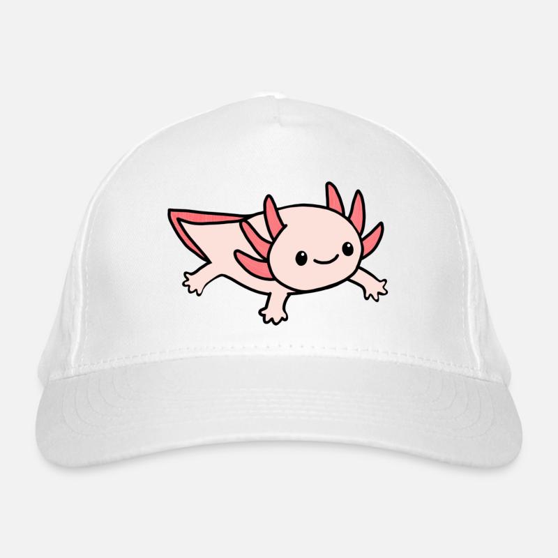 Axolotl pnk rose Organic Baseball Cap