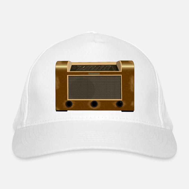 altes Röhrenradio - gebraucht Bio-Baseballkappe